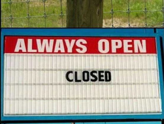 Always open. That's clear then! 😃