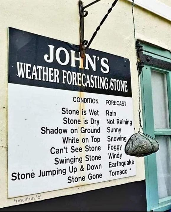 Genius! Weather stone!